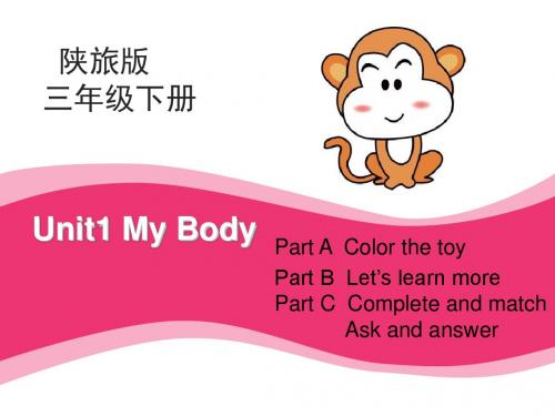 Unit 1 My Body Part C 课件(最新陕旅版三年级下,精编!)