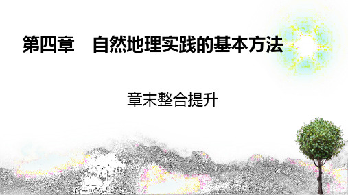 中图版高中地理必修第1册 第四章 自然地理实践的基本方法 章末整合提升4