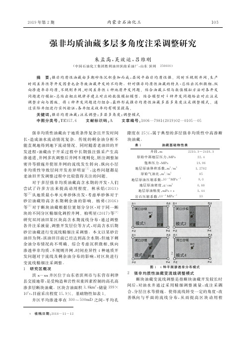 强非均质油藏多层多角度注采调整研究