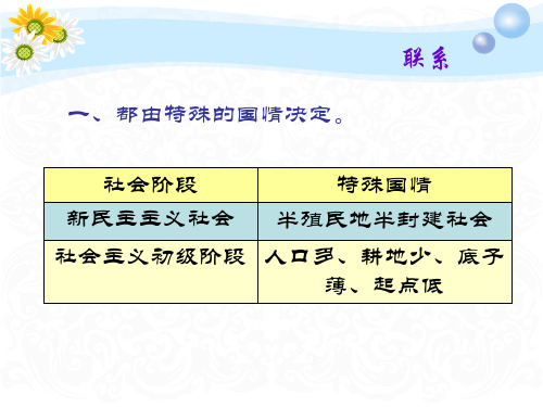 新民主主义社会与社会主义初级阶段的相同点