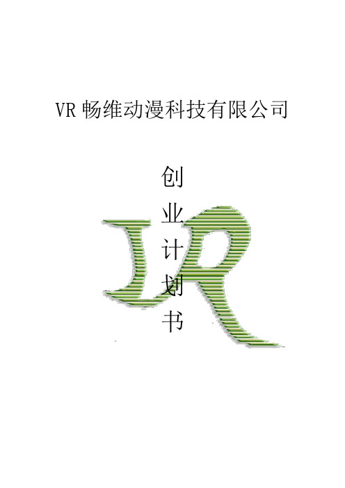 VR动漫科技公司创业计划书