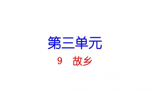 故乡孤独之旅我的叔叔于勒心声PPT1(4份打包) 人教版3 (共17张PPT)