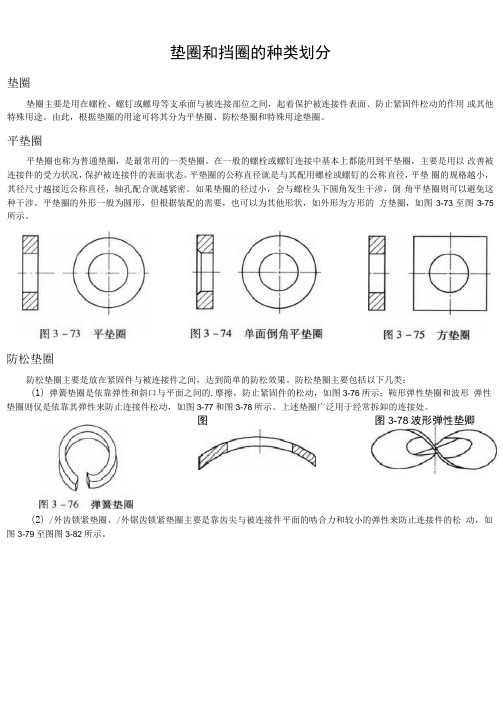 垫圈和挡圈的种类划分