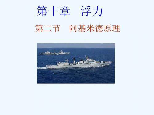 阿基米德原理PPT课件