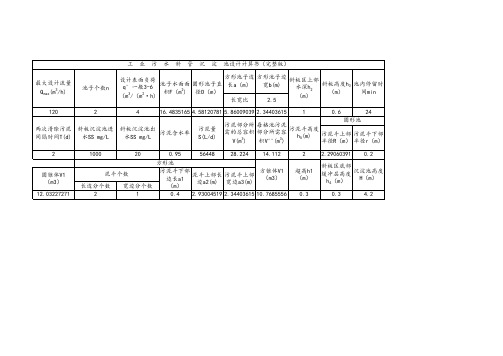 斜管沉淀池设计计算书(完整版)