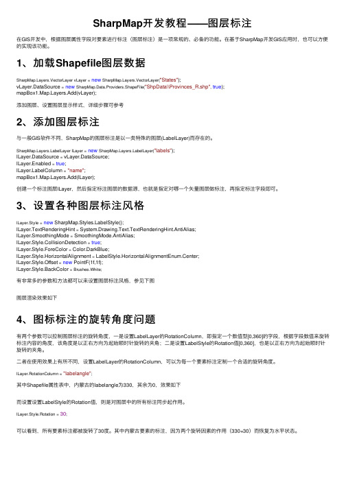 SharpMap开发教程——图层标注