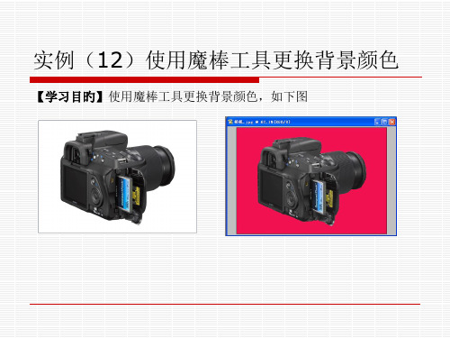 实例使用魔棒工具更换背景颜色