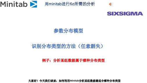 参数分布模型：识别分布类型的方法(任何删失)：Minitab实现6σ分析