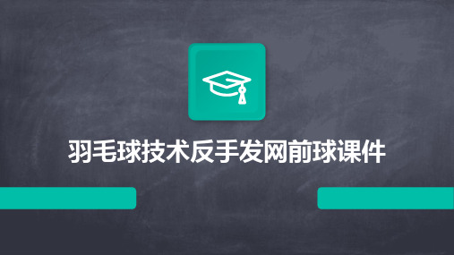 羽毛球技术反手发网前球课件