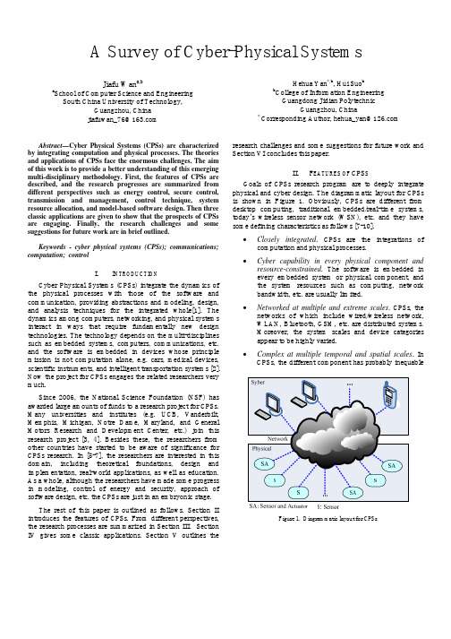 A Survey of Cyber-Physical Systems