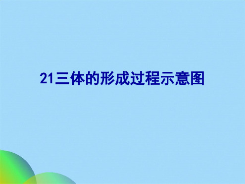 三体的形成过程(共21张PPT)