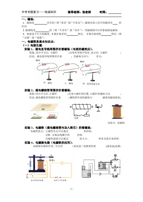 中考专题复习——电磁