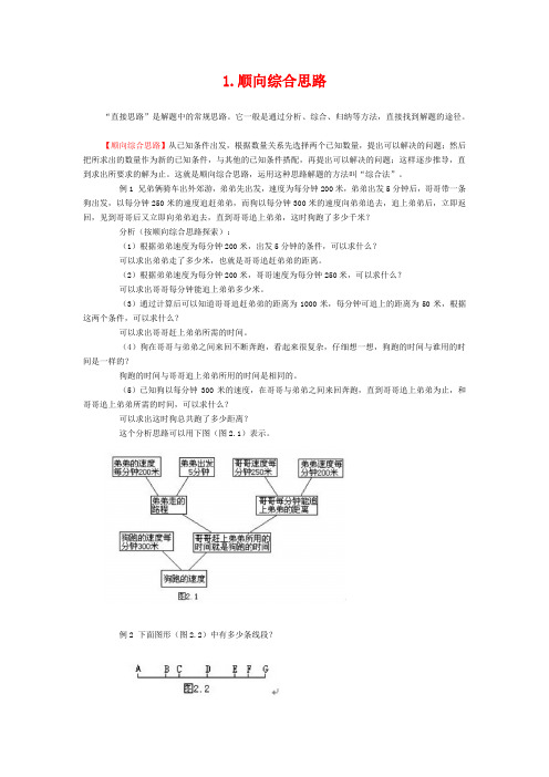 小学数学应用题解题10个思路应用题解题思路解题技巧