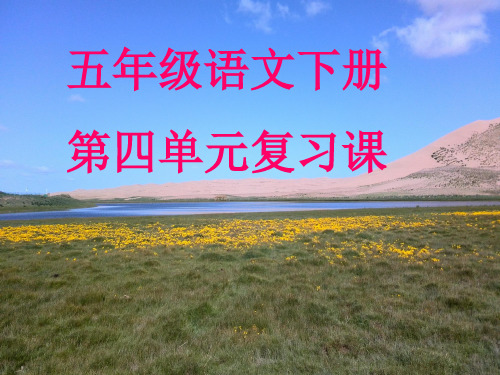 五年级语文下册第四单元复习课件