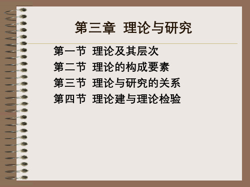 社会研究方法 第3章