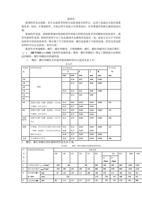 幕墙紧固件