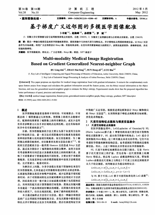 基于梯度广义近邻图的多模医学图像配准