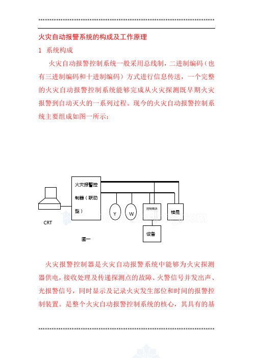 火灾自动报警系统的构成及工作原理