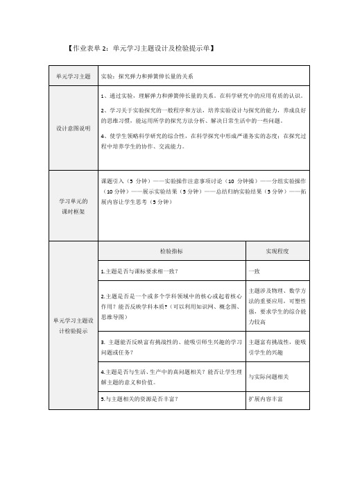 作业表单2