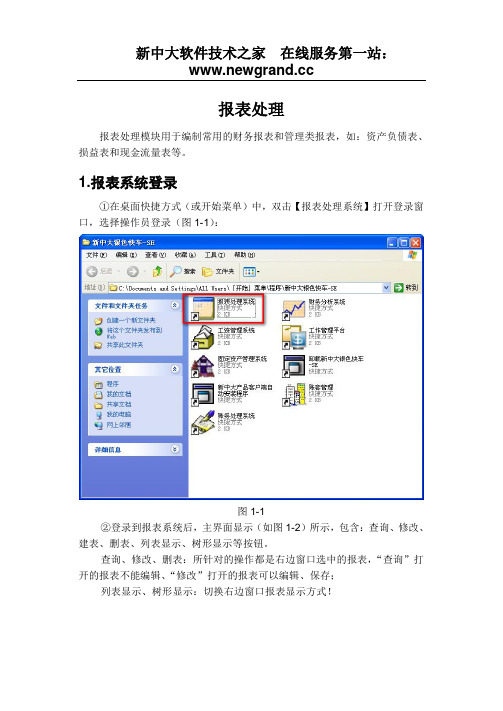 04-新中大SE报表处理操作手册