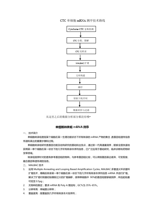 20170301CTC单细胞mRNA测序技术路线