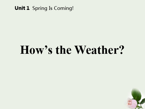 《How's the weather》Spring Is Coming PPT课件下载 图文