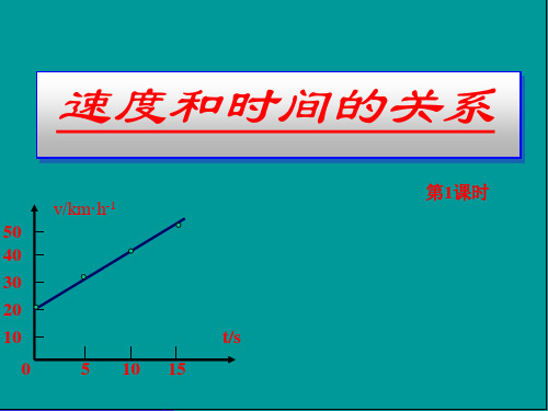 人教版物理必修一2.2速度和时间的关系(1) 课件(共23张PPT)