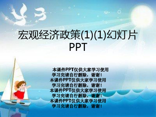 宏观经济政策(1)(1)幻灯片PPT