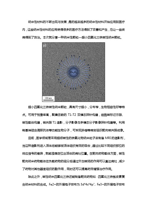 超小四氧化三铁磁性纳米颗粒