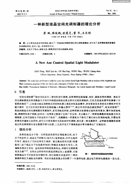 一种新型液晶空间光调制器的理论分析