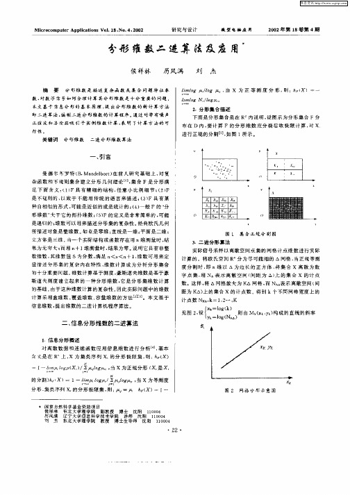 分形维数二进算法及应用