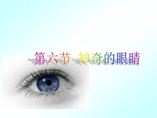 教科版物理八年级上册4.6神奇的眼睛课件
