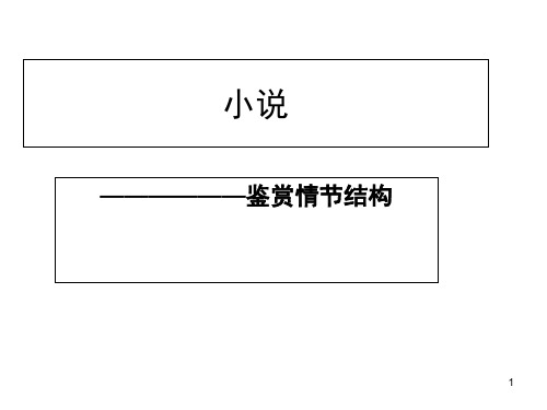 分析小说情节结构及设置情节的作用(课堂PPT)