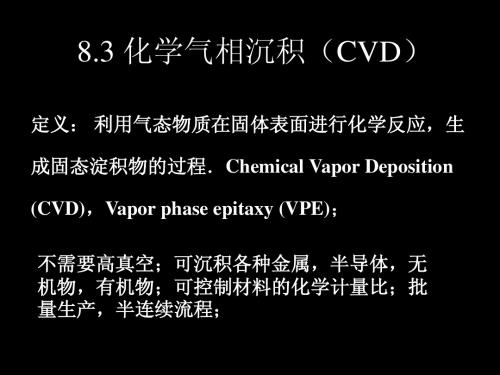 第八章(3)-化学气相沉积(CVD)