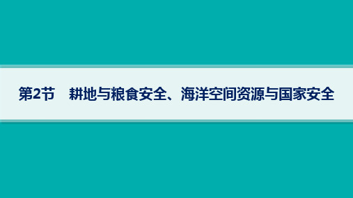 鲁教版高考地理总复习 第14单元 自然资源与国家安全 第2节 耕地与粮食安全、海洋空间资源与国家安全