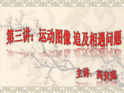 运动图像追击相遇问题