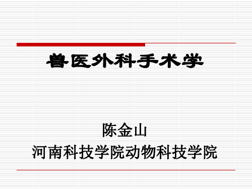 兽医外科手术学_ 手术基本操作_ 常用外科手术器械及使用_