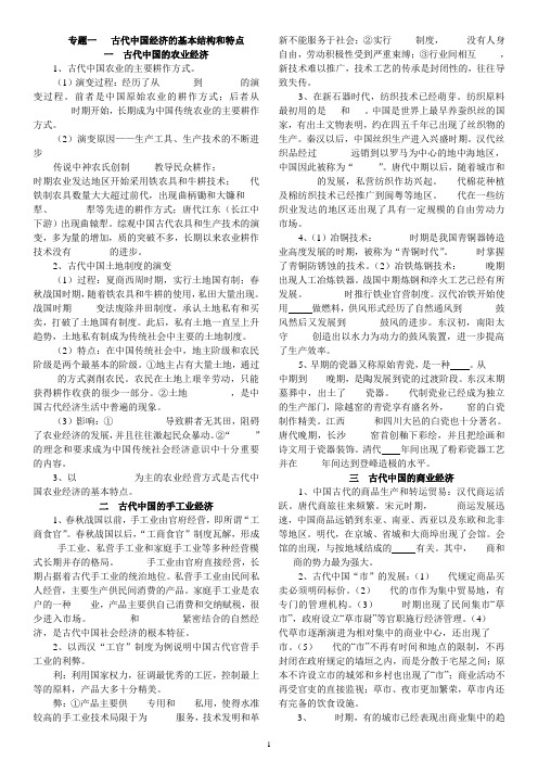 高中历史必修二知识点总结(全) 人民版