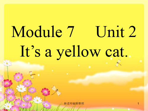 外研版(一起)一上Module 7《Unit 2 It’s a yellow cat》ppt课件1