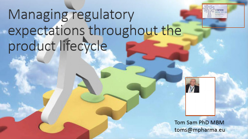 Managing regulatory expectations throughout the product life cycle