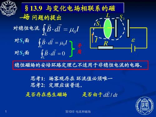 13-9 与变化电场相联系的磁场