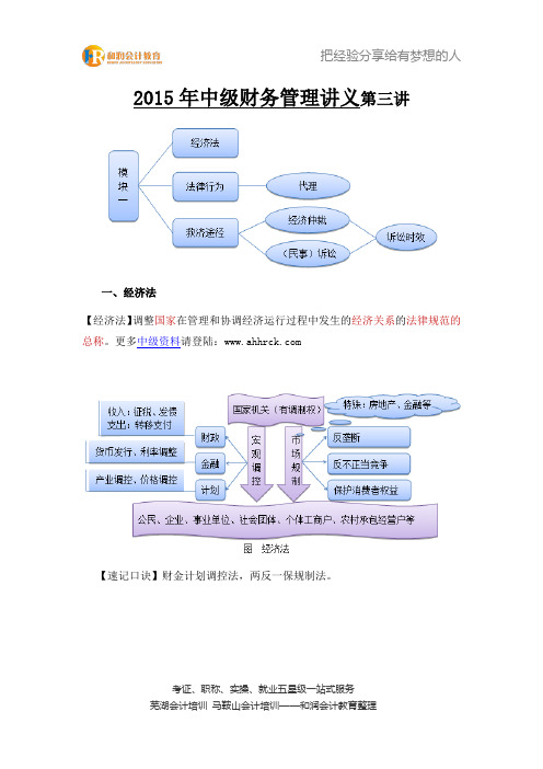 2015年中级财务管理讲义第三讲