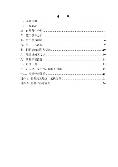 冲孔灌注桩方案(2)