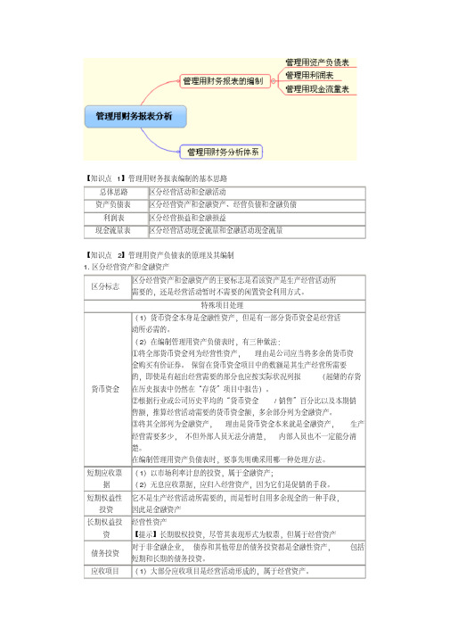 管理用财务报表