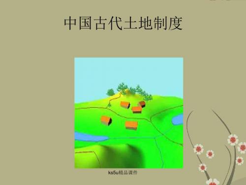 高中历史中国古代土地制度 课件(岳麓版08版必修2)