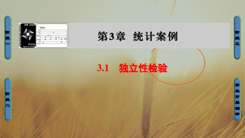 2018学年高中数学选修2-3课件:3.1 独立性检验 精品