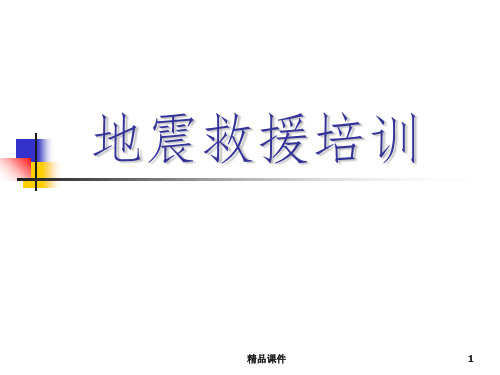 地震救援完整ppt课件