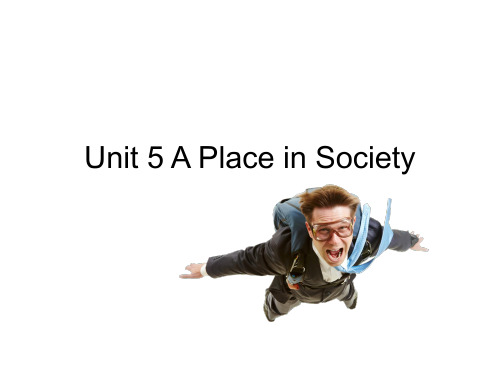 Unit 5 A Place in Society