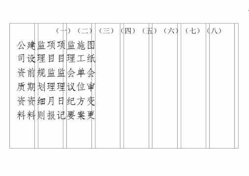 监理文件盒标签