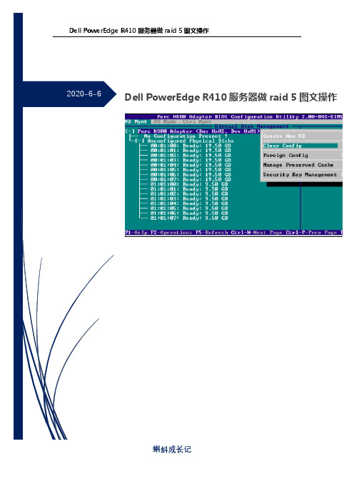 Dell PowerEdge R410服务器做raid 5图文操作